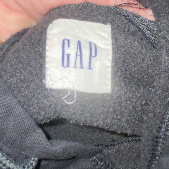 Y2K Gap Womens grey black hoodie embroidered GAP, size S - Picture 4 of 6